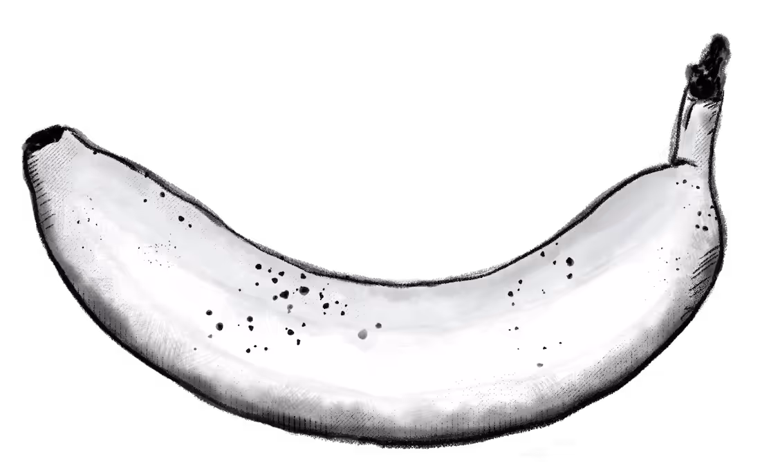 Compostable Illustrated banana