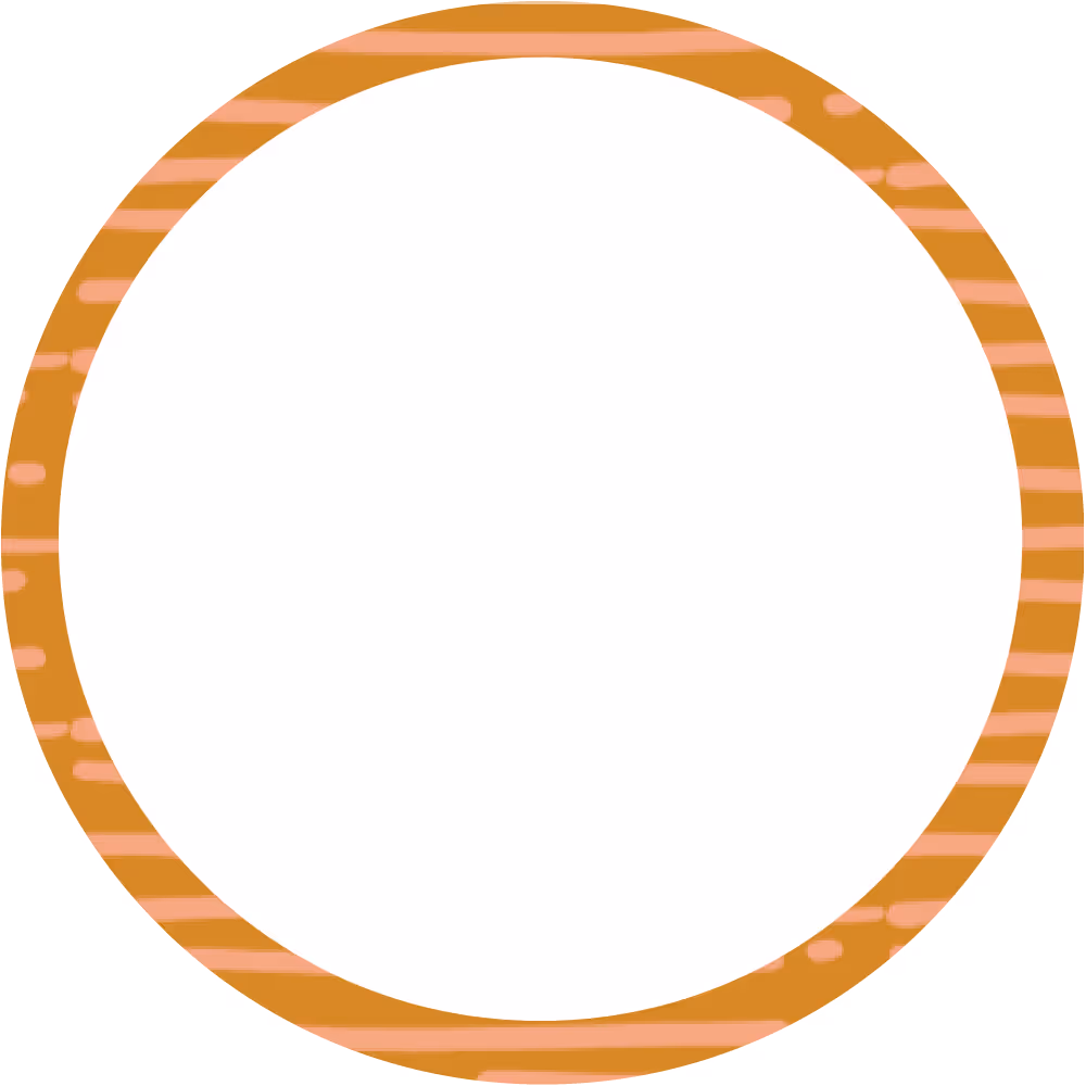 Brown and pale pink stripes circle